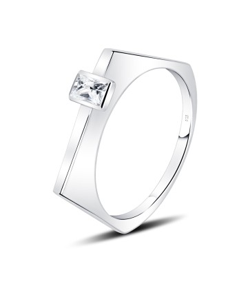 Charming Designed With CZ Stone Silver Ring NSR-4138